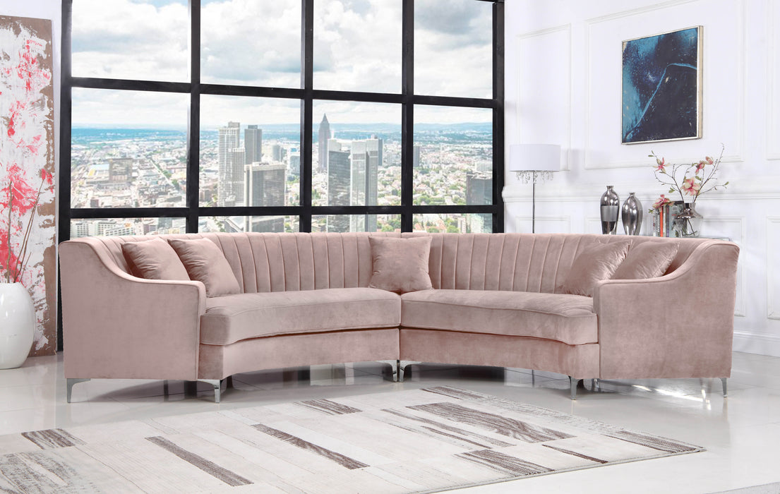 Jackson Velvet Sectional - Sterling House Interiors