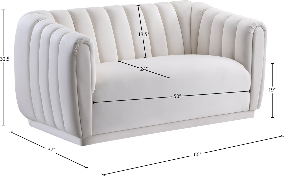 Dixie Velvet Loveseat - Sterling House Interiors