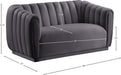 Dixie Velvet Loveseat - Sterling House Interiors