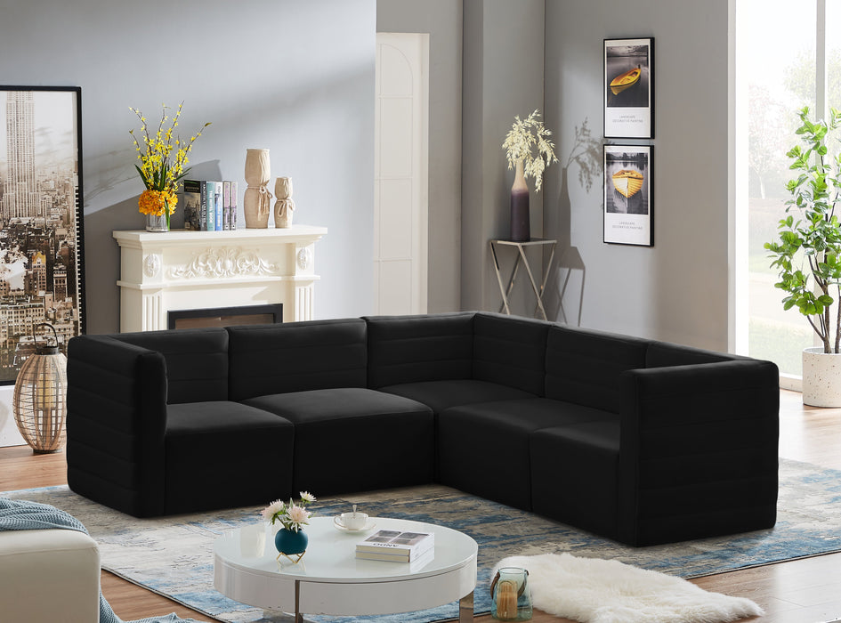 Quincy Velvet Modular Sectional - Sterling House Interiors