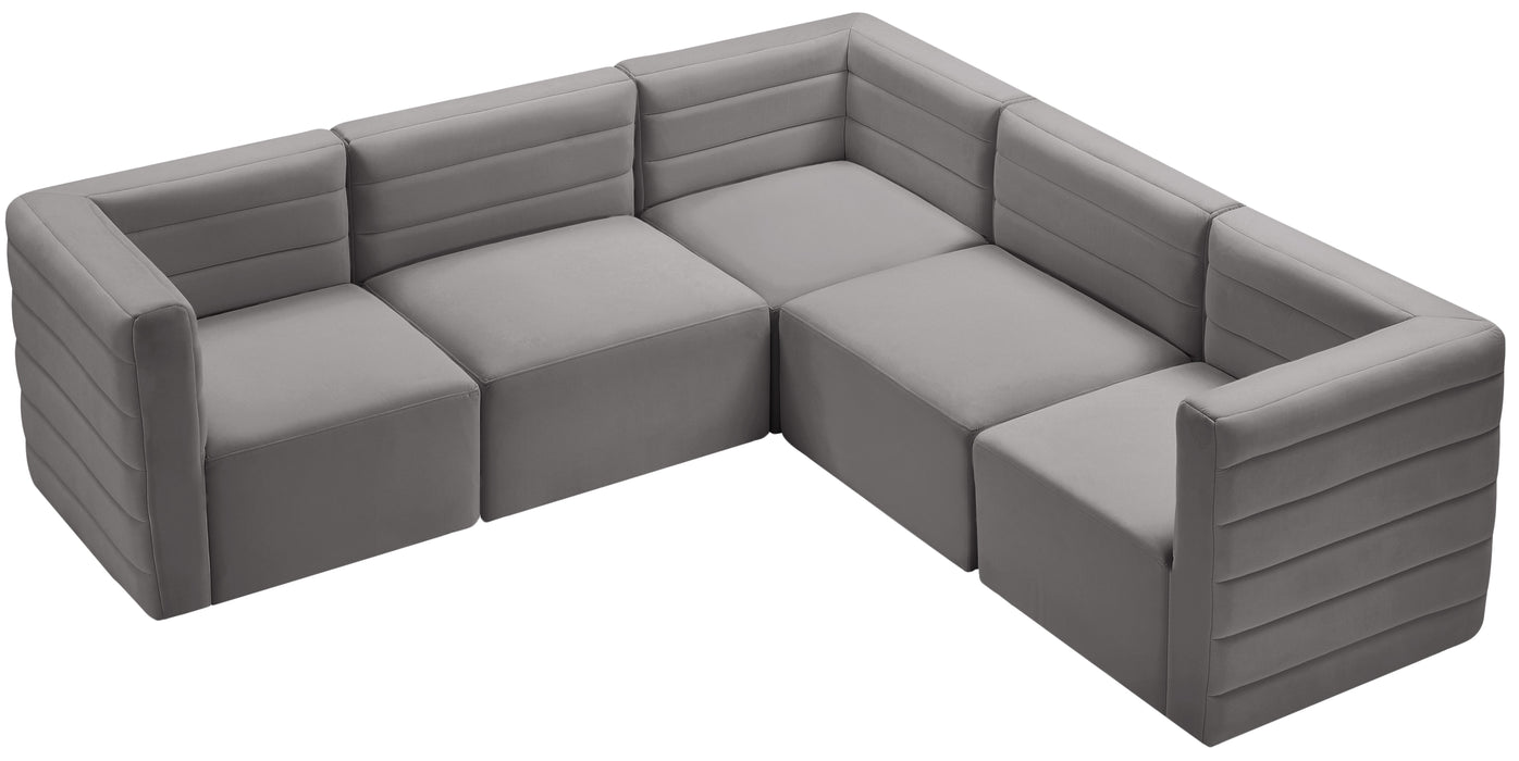 Quincy Velvet Modular Sectional - Sterling House Interiors