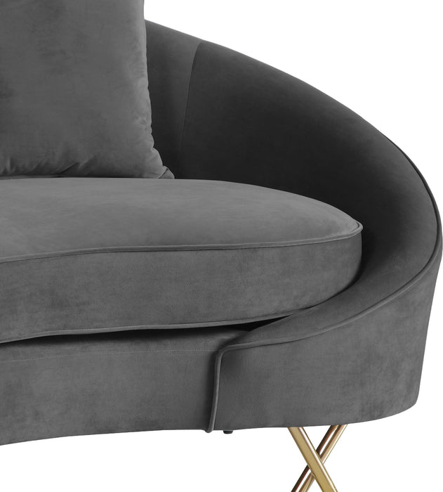 Serpentine Velvet Loveseat - Sterling House Interiors