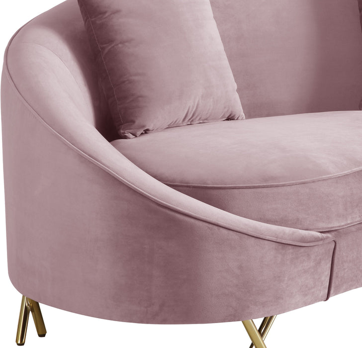 Serpentine Velvet Loveseat - Sterling House Interiors