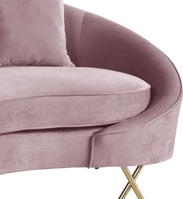 Serpentine Velvet Loveseat - Sterling House Interiors