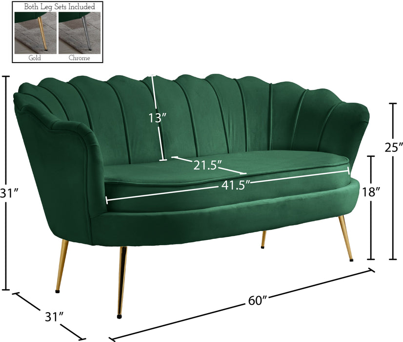 Gardenia Velvet Loveseat - Sterling House Interiors