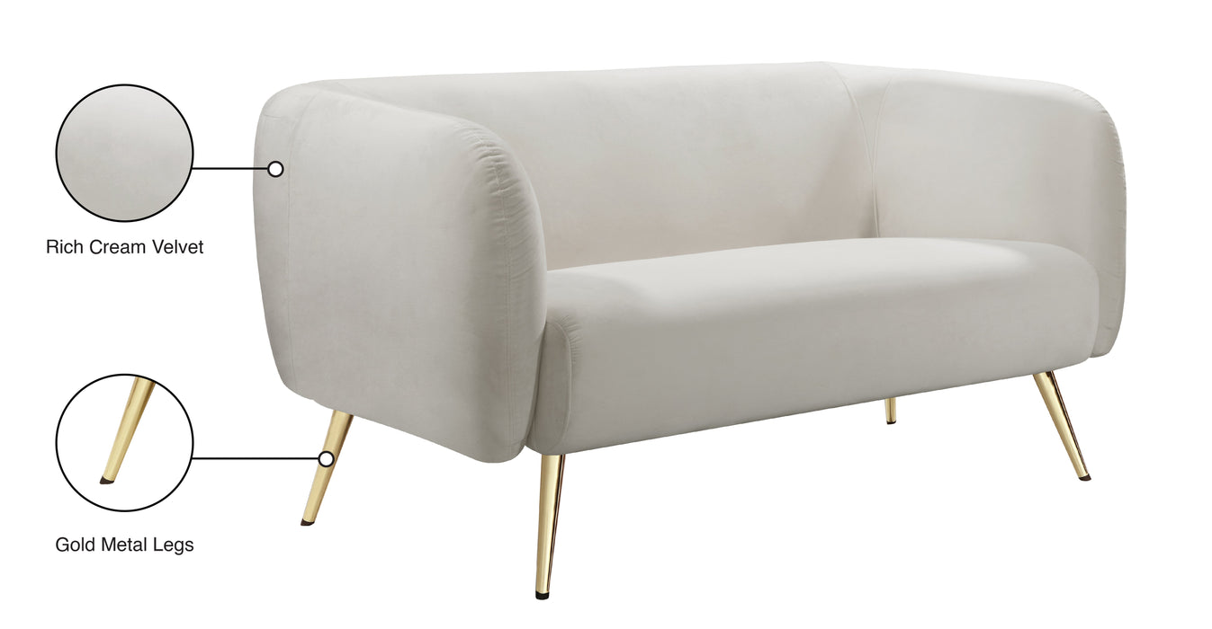 Harlow Velvet Loveseat - Sterling House Interiors