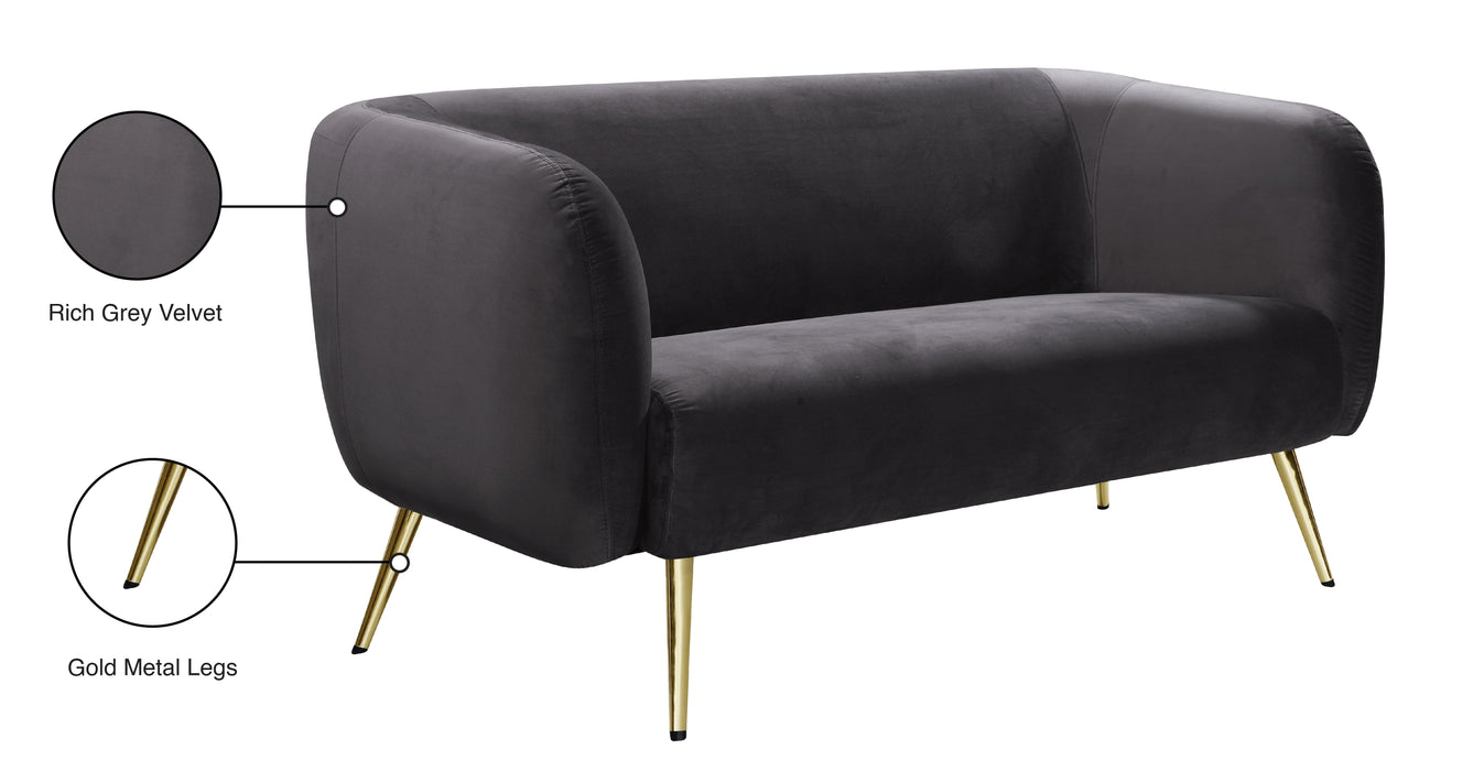 Harlow Velvet Loveseat - Sterling House Interiors