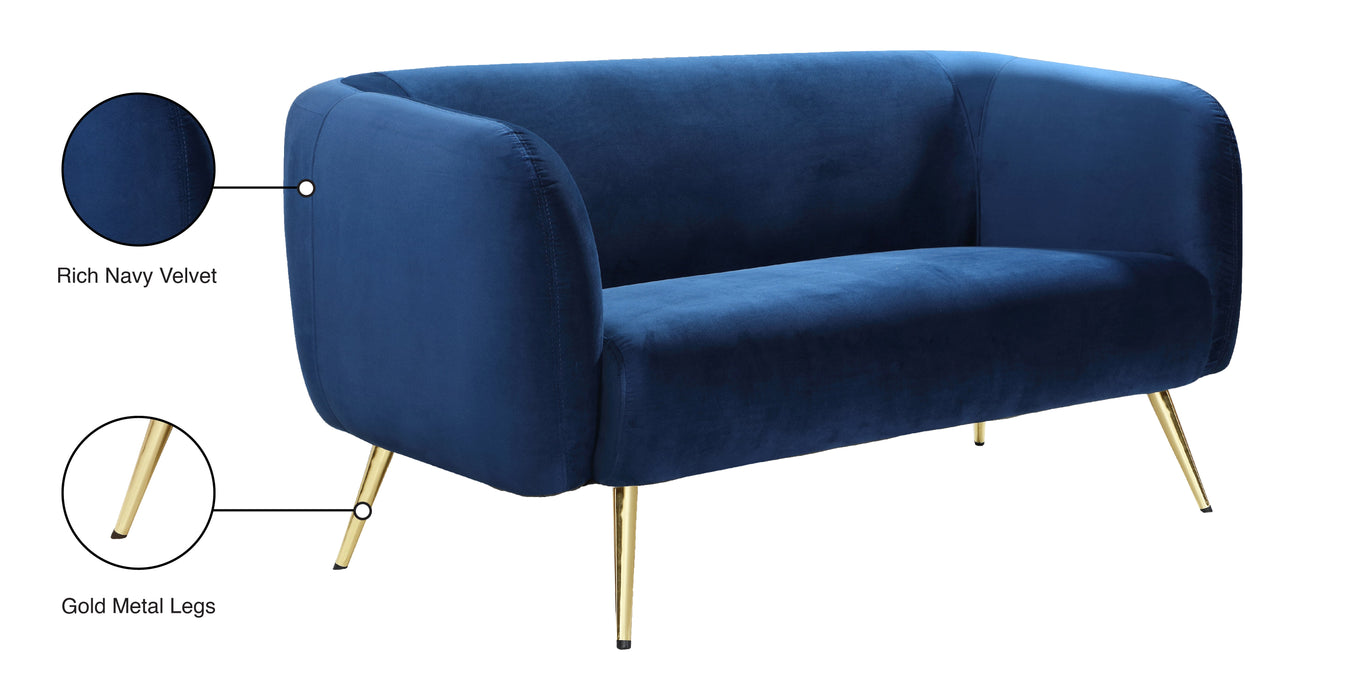 Harlow Velvet Loveseat - Sterling House Interiors