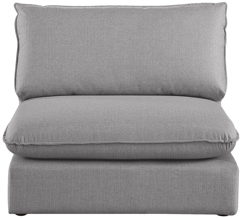 Mackenzie Grey Durable Linen Armless - Sterling House Interiors