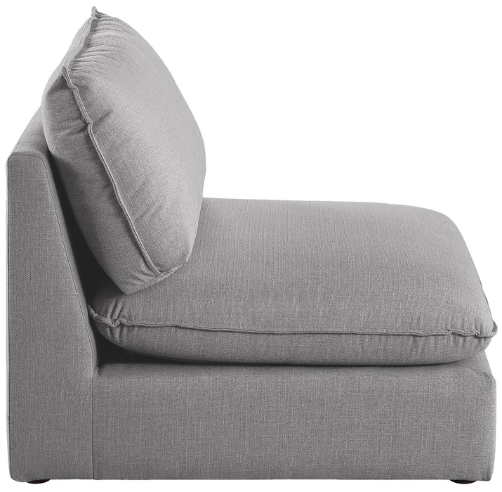 Mackenzie Grey Durable Linen Armless - Sterling House Interiors