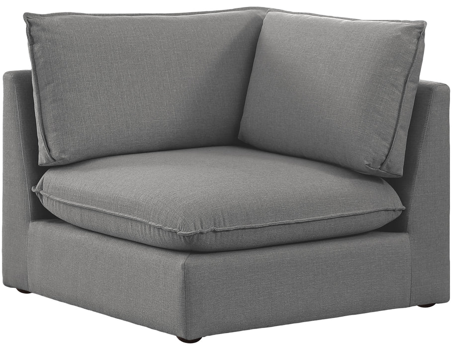 Mackenzie Navy Durable Linen Corner - Sterling House Interiors