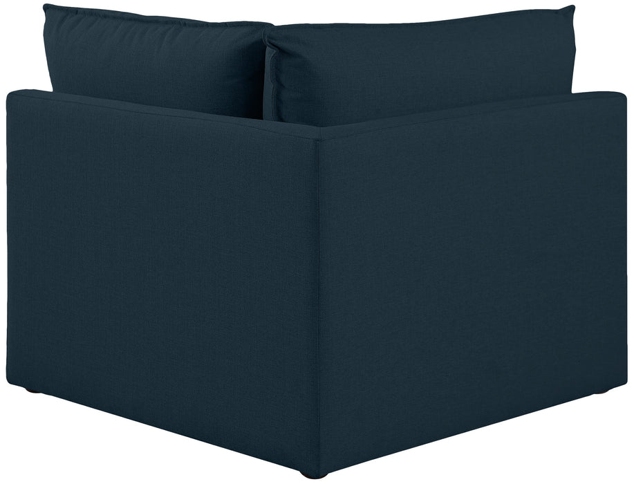 Mackenzie Navy Durable Linen Corner - Sterling House Interiors