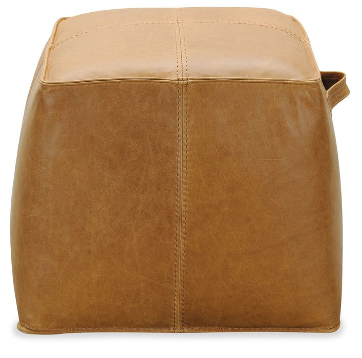 Dizzy Small Leather Ottoman