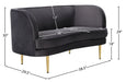 Vivian Velvet Loveseat - Sterling House Interiors