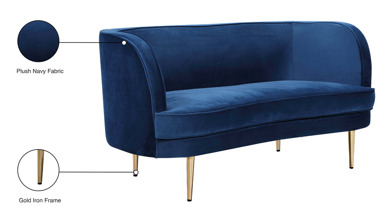 Vivian Velvet Loveseat - Sterling House Interiors