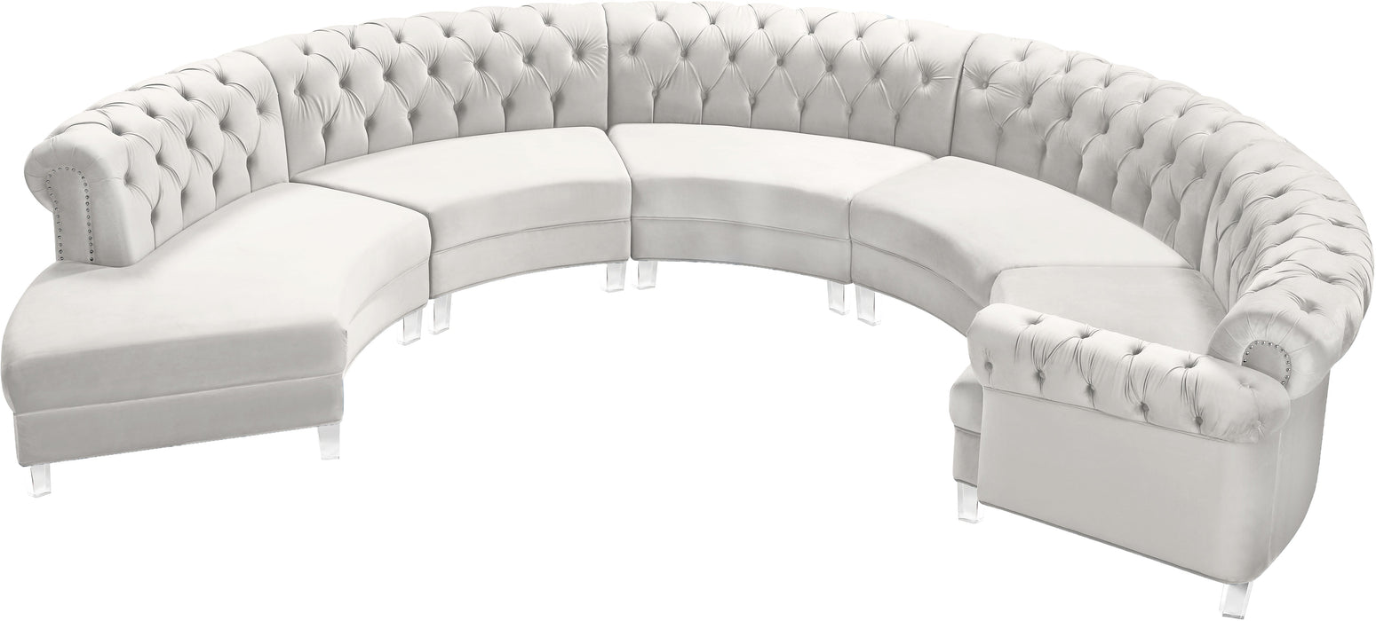 Anabella Velvet Sectional - Sterling House Interiors