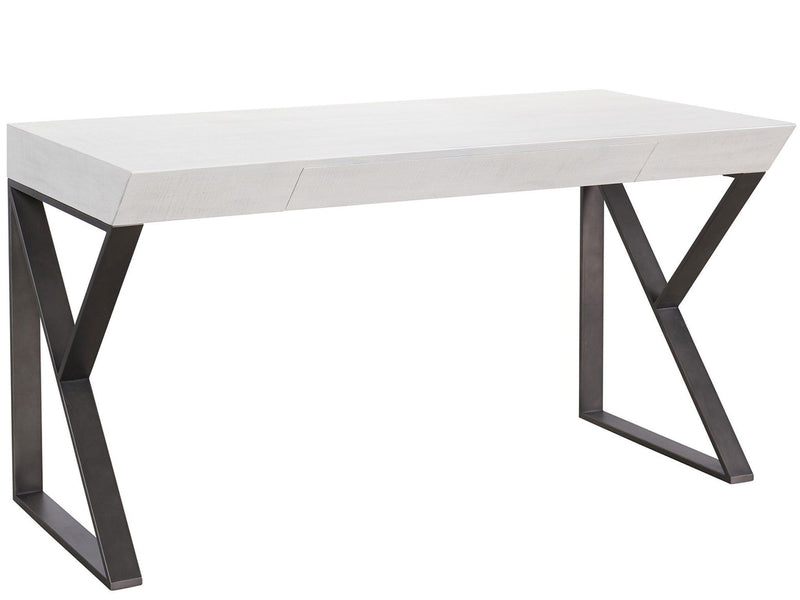 Modern Farmhouse Ronan Writing Desk Pearl Silver