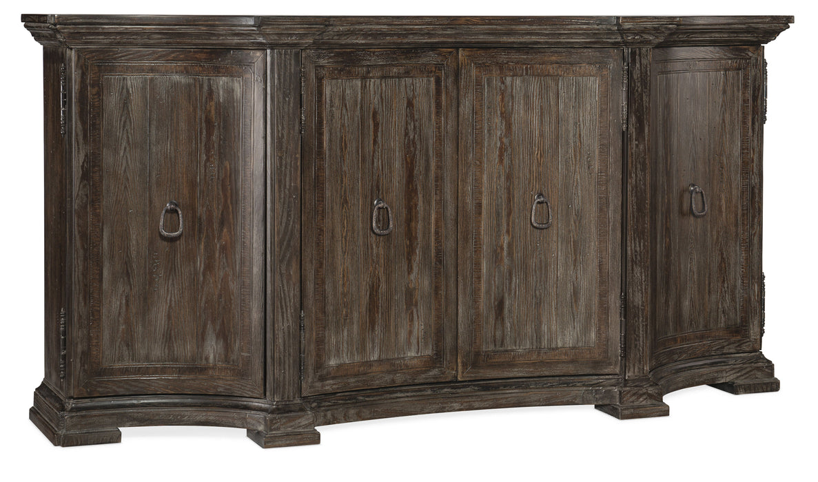 Traditions 1-Drawers 3-Shelves Buffet Dark Brown