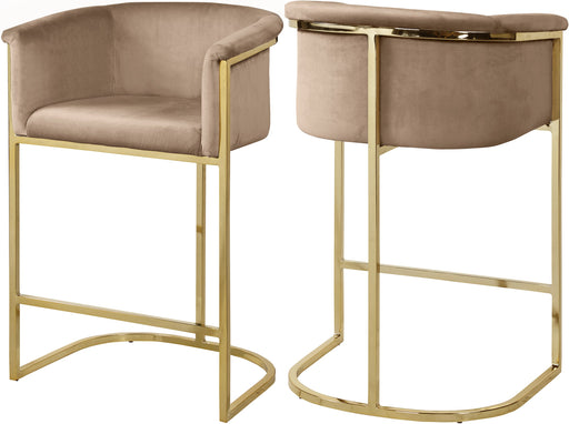 Donatella Velvet Counter Stool - Sterling House Interiors