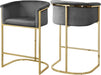 Donatella Velvet Counter Stool - Sterling House Interiors