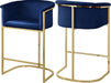 Donatella Velvet Counter Stool - Sterling House Interiors