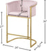 Donatella Velvet Counter Stool - Sterling House Interiors