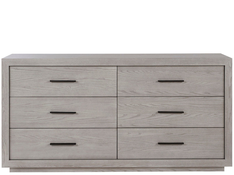 Modern Drawer Dresser Pearl Silver