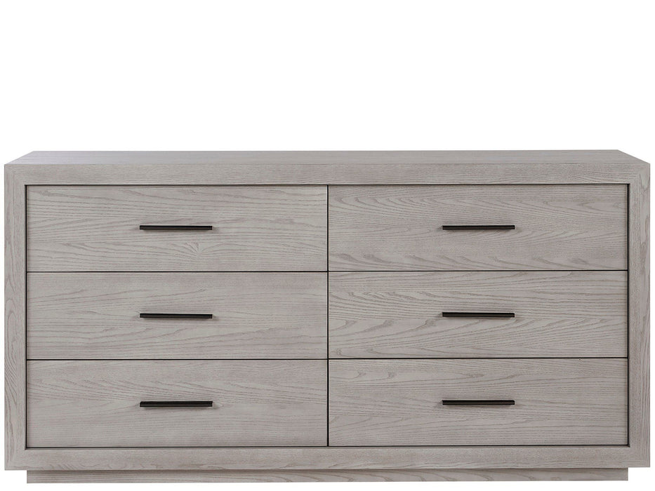 Modern Drawer Dresser Pearl Silver