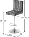 Joel Velvet Adjustable Stool - Sterling House Interiors