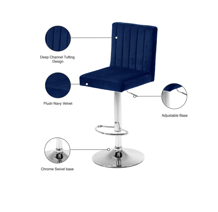 Joel Velvet Adjustable Stool - Sterling House Interiors