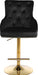 Claude Black Velvet Adjustable Stool - Sterling House Interiors