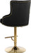 Claude Black Velvet Adjustable Stool - Sterling House Interiors
