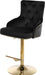 Claude Black Velvet Adjustable Stool - Sterling House Interiors