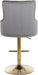 Claude Black Velvet Adjustable Stool - Sterling House Interiors