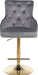 Claude Black Velvet Adjustable Stool - Sterling House Interiors