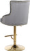 Claude Black Velvet Adjustable Stool - Sterling House Interiors