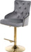 Claude Black Velvet Adjustable Stool - Sterling House Interiors