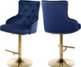 Claude Black Velvet Adjustable Stool - Sterling House Interiors