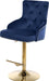 Claude Black Velvet Adjustable Stool - Sterling House Interiors