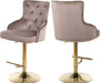 Claude Black Velvet Adjustable Stool - Sterling House Interiors