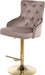 Claude Black Velvet Adjustable Stool - Sterling House Interiors