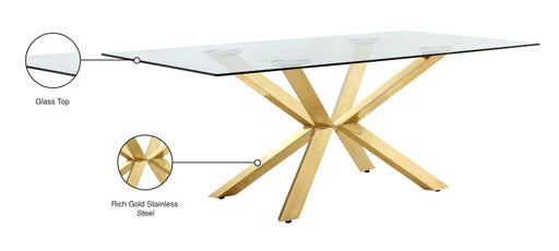 Capri Gold Dining Table - Sterling House Interiors