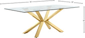 Capri Gold Dining Table - Sterling House Interiors