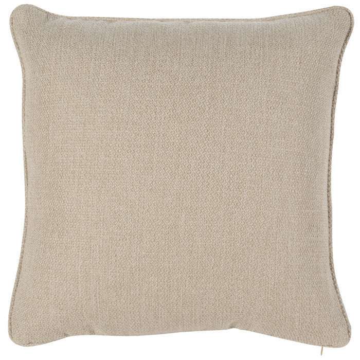 Square Welt No Pleats Pillow Beige FTH