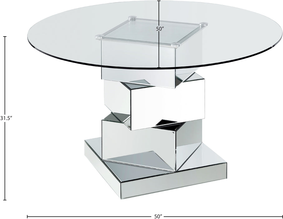 Haven Chrome Dining Table - Sterling House Interiors