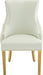 Tuft White Faux Leather Dining Chair - Sterling House Interiors