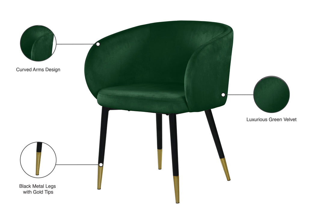 Louise Velvet Dining Chair - Sterling House Interiors