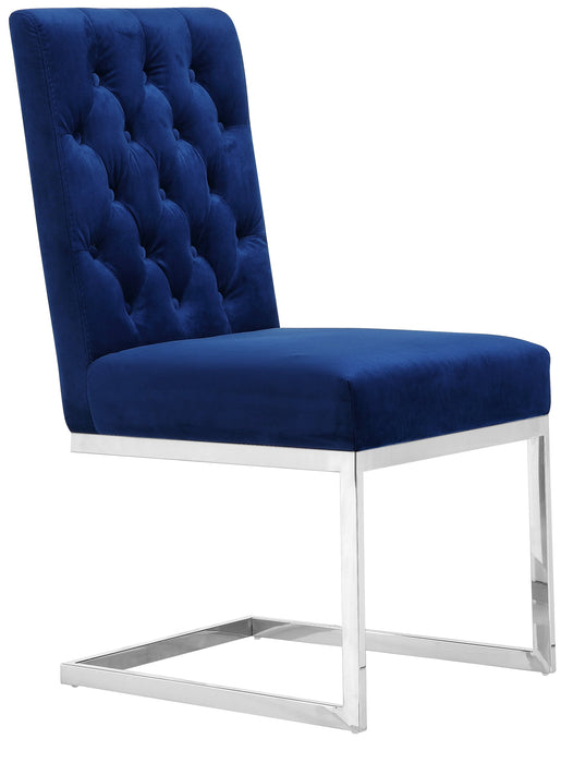 Carlton Navy Velvet Dining Chair - Sterling House Interiors