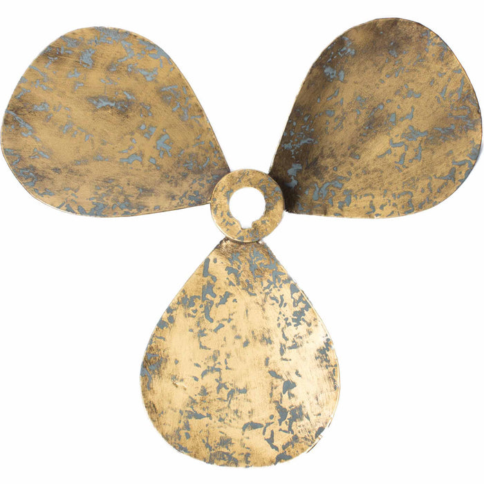 Propellers Wall Decor (set Of 2) Gold