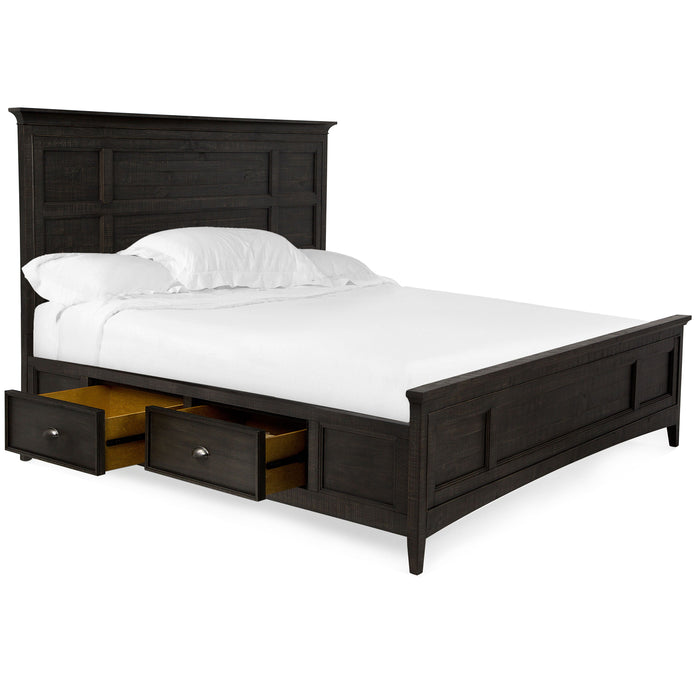 Westley Falls Complete Queen Panel Bed With Storage Rails
